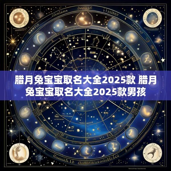 腊月兔宝宝取名大全2025款 腊月兔宝宝取名大全2025款男孩