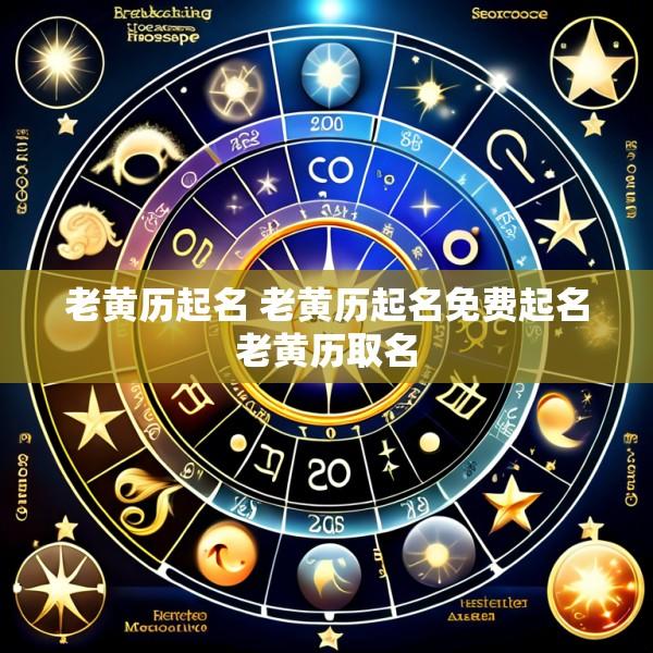 老黄历起名 老黄历起名免费起名老黄历取名