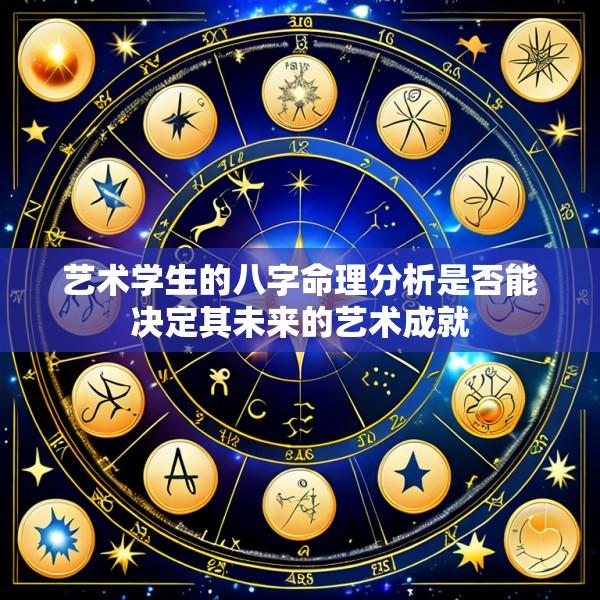 艺术学生的八字命理分析是否能决定其未来的艺术成就