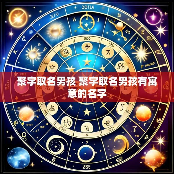 聚字取名男孩 聚字取名男孩有寓意的名字