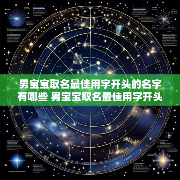 男宝宝取名最佳用字开头的名字有哪些 男宝宝取名最佳用字开头的名字有哪些好听