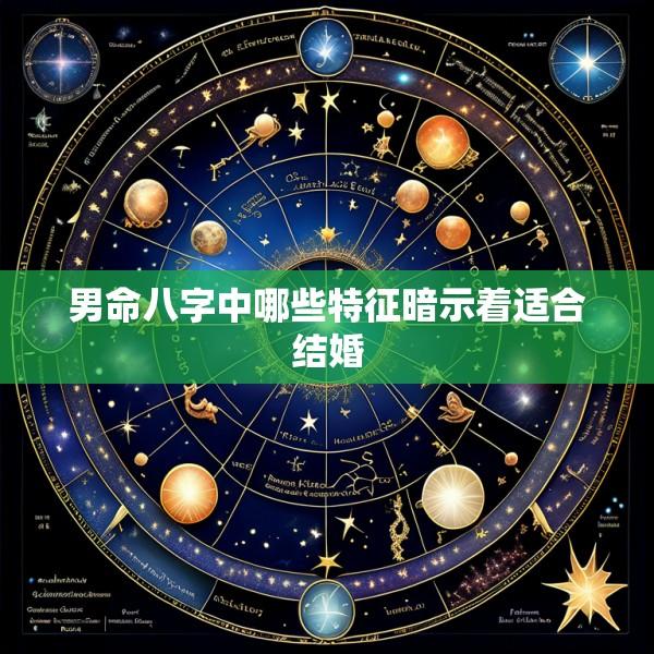 男命八字中哪些特征暗示着适合结婚