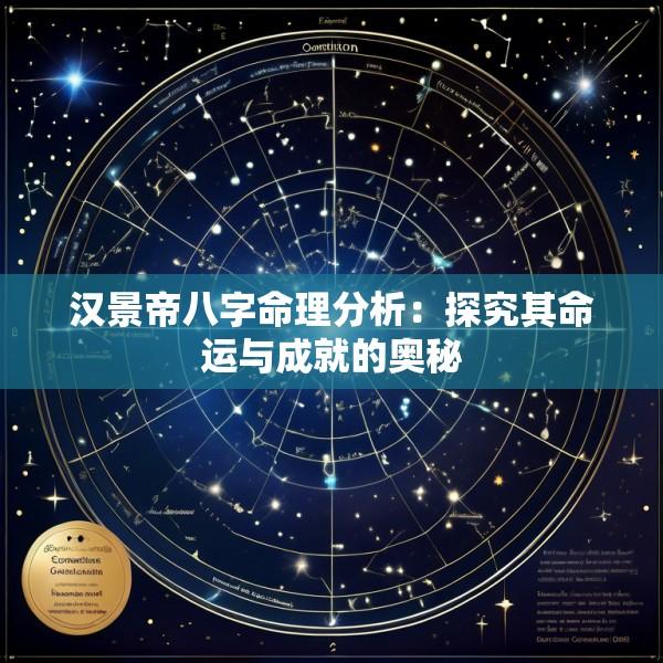 汉景帝八字命理分析：探究其命运与成就的奥秘