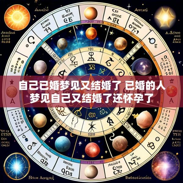 自己已婚梦见又结婚了 已婚的人梦见自己又结婚了还怀孕了
