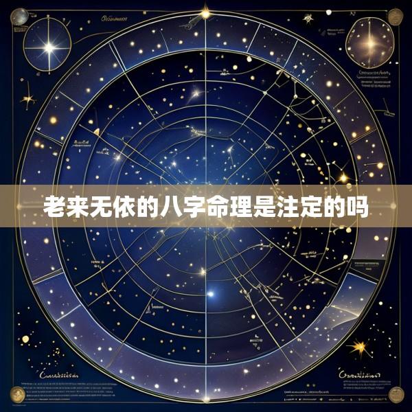 老来无依的八字命理是注定的吗