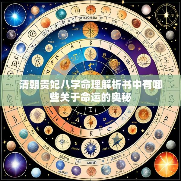 清朝贵妃八字命理解析书中有哪些关于命运的奥秘