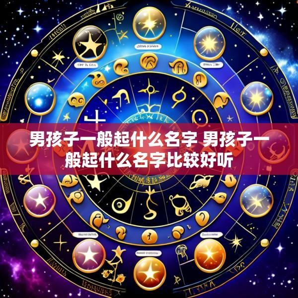 男孩子一般起什么名字 男孩子一般起什么名字比较好听