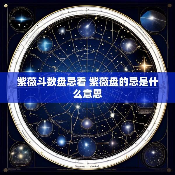 紫薇斗数盘忌看 紫薇盘的忌是什么意思