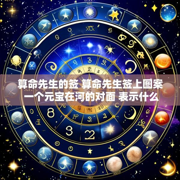 算命先生的签 算命先生签上图案 一个元宝在河的对面 表示什么