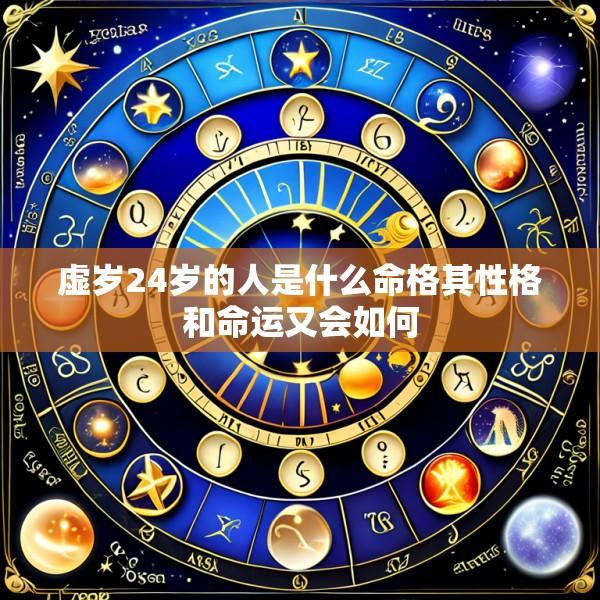 虚岁24岁的人是什么命格其性格和命运又会如何