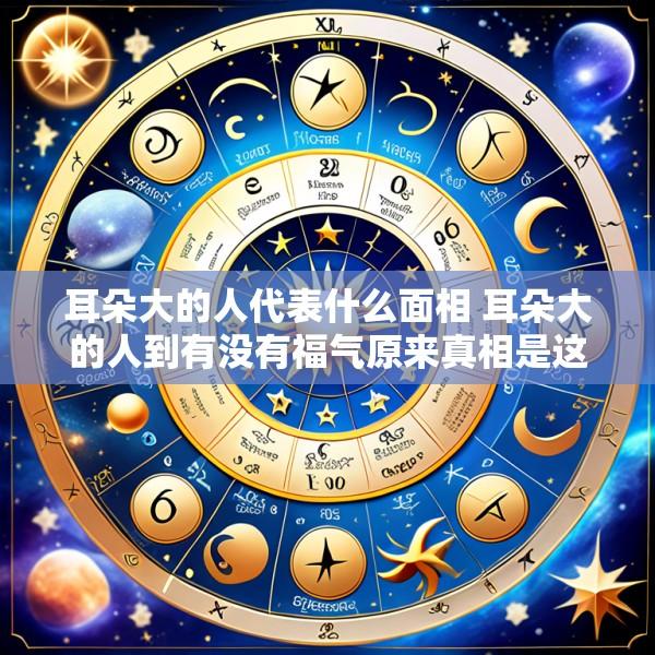 耳朵大的人代表什么面相 耳朵大的人到有没有福气原来真相是这样