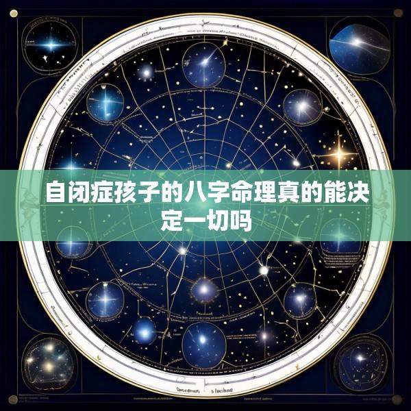 自闭症孩子的八字命理真的能决定一切吗