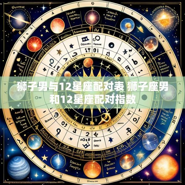 狮子男与12星座配对表 狮子座男和12星座配对指数