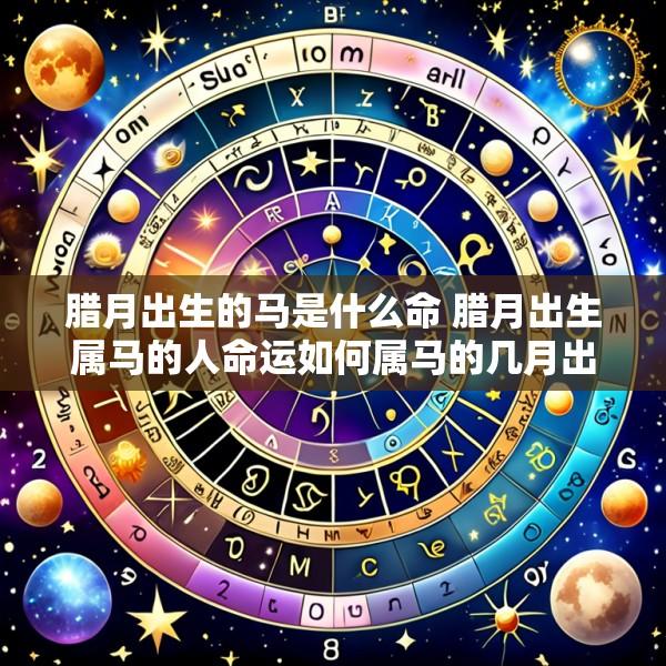腊月出生的马是什么命 腊月出生属马的人命运如何属马的几月出生最好命