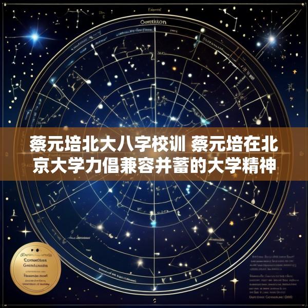 蔡元培北大八字校训 蔡元培在北京大学力倡兼容并蓄的大学精神