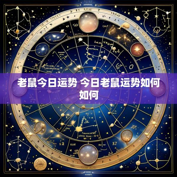 老鼠今日运势 今日老鼠运势如何如何