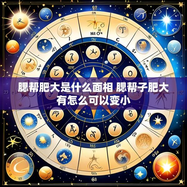 腮帮肥大是什么面相 腮帮子肥大有怎么可以变小