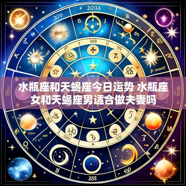 水瓶座和天蝎座今日运势 水瓶座女和天蝎座男适合做夫妻吗