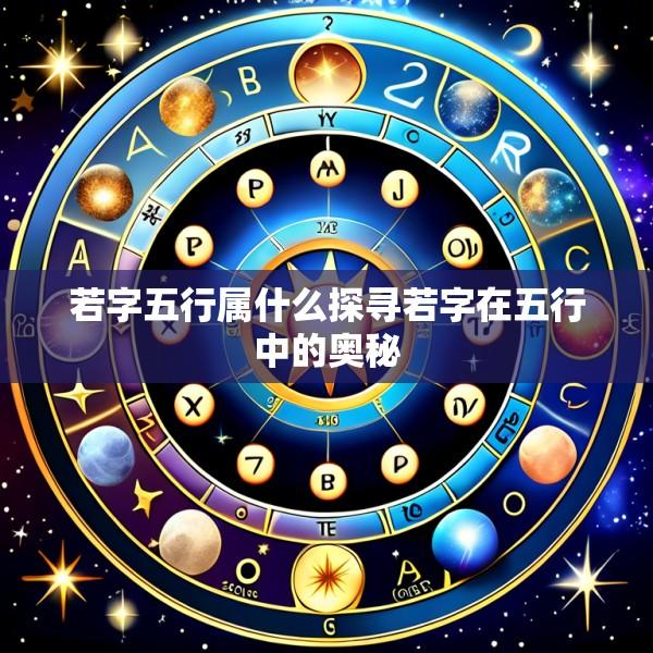 若字五行属什么探寻若字在五行中的奥秘