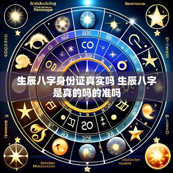生辰八字身份证真实吗 生辰八字是真的吗的准吗