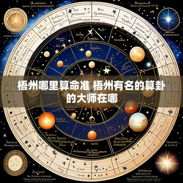 梧州哪里算命准 梧州有名的算卦的大师在哪