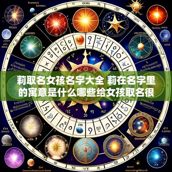 莉取名女孩名字大全 莉在名字里的寓意是什么哪些给女孩取名很有气质