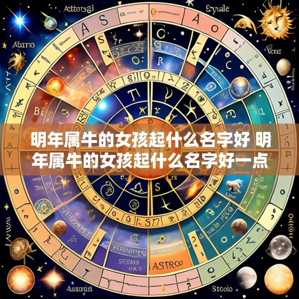 明年属牛的女孩起什么名字好 明年属牛的女孩起什么名字好一点