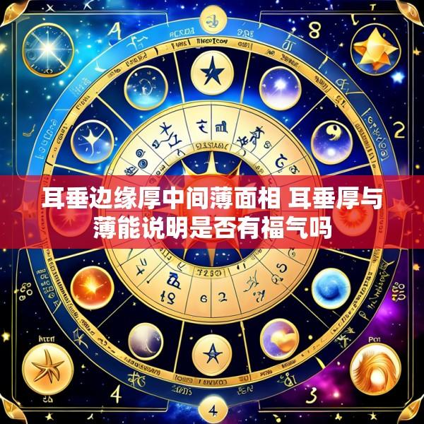 耳垂边缘厚中间薄面相 耳垂厚与薄能说明是否有福气吗