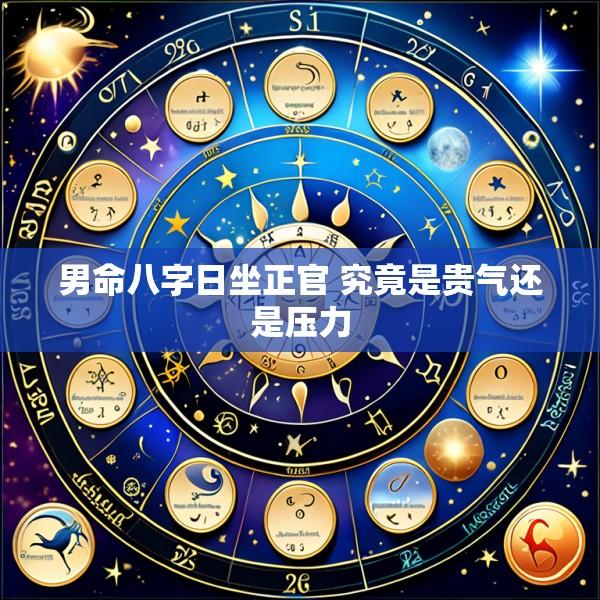 男命八字日坐正官 究竟是贵气还是压力