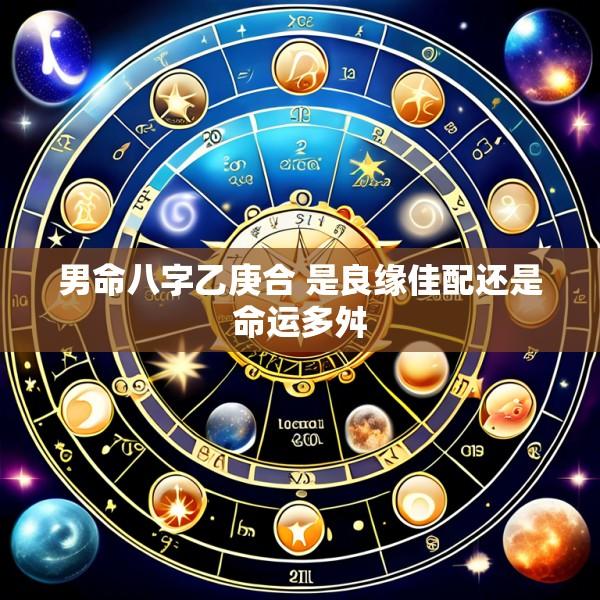 男命八字乙庚合 是良缘佳配还是命运多舛