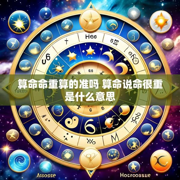 算命命重算的准吗 算命说命很重是什么意思