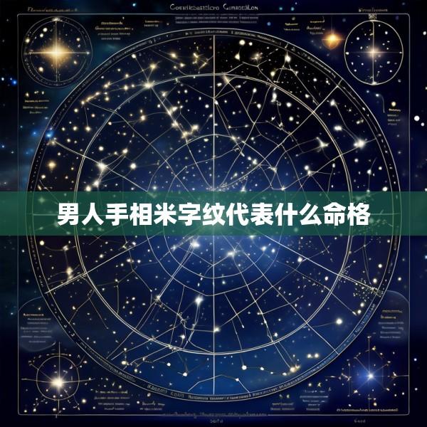 男人手相米字纹代表什么命格
