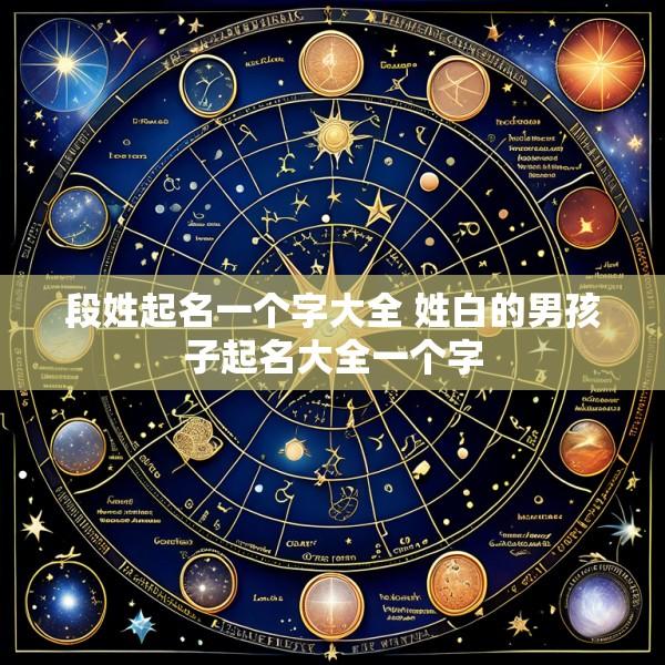 段姓起名一个字大全 姓白的男孩子起名大全一个字