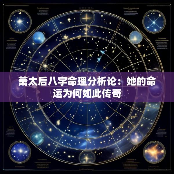 萧太后八字命理分析论：她的命运为何如此传奇