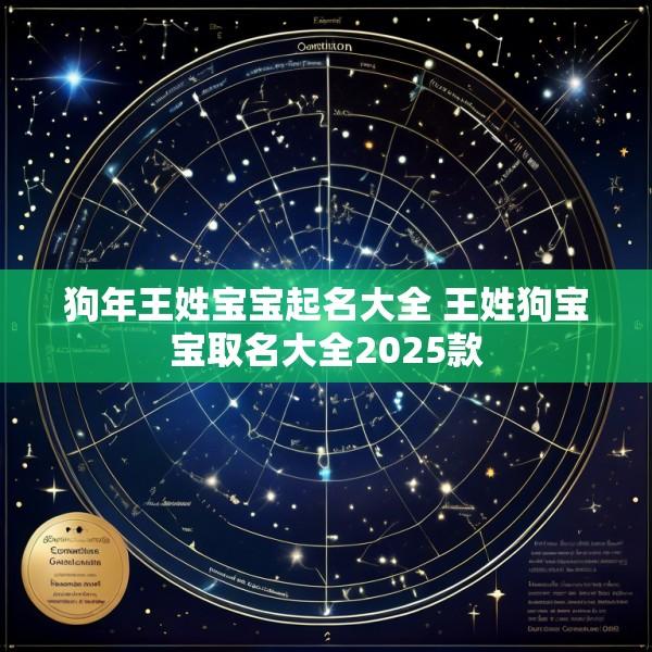 狗年王姓宝宝起名大全 王姓狗宝宝取名大全2025款