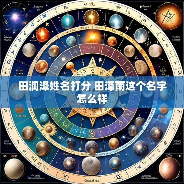 田润泽姓名打分 田泽雨这个名字怎么样