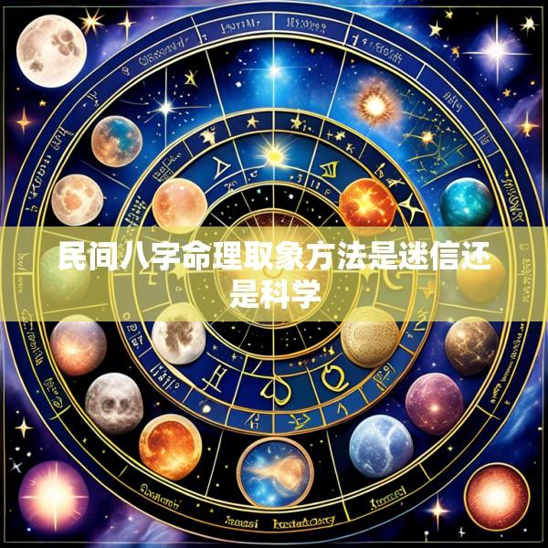民间八字命理取象方法是迷信还是科学