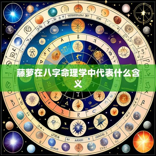 藤萝在八字命理学中代表什么含义