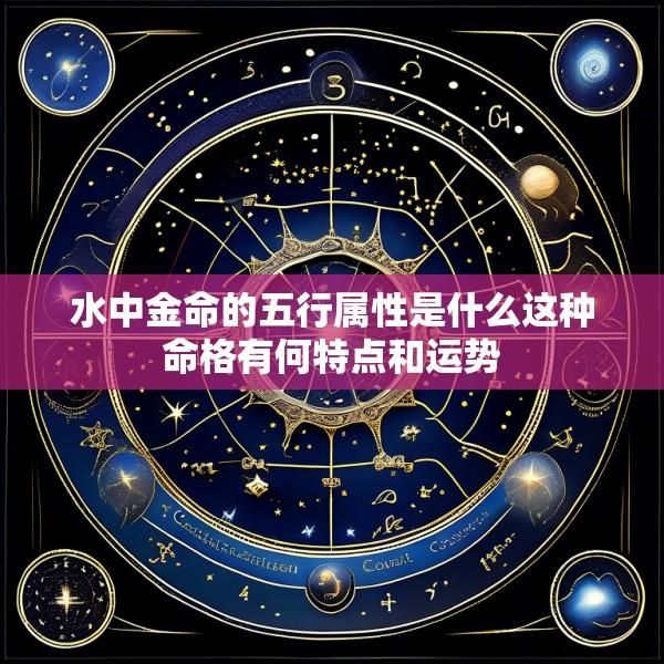 水中金命的五行属性是什么这种命格有何特点和运势