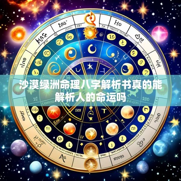 沙漠绿洲命理八字解析书真的能解析人的命运吗