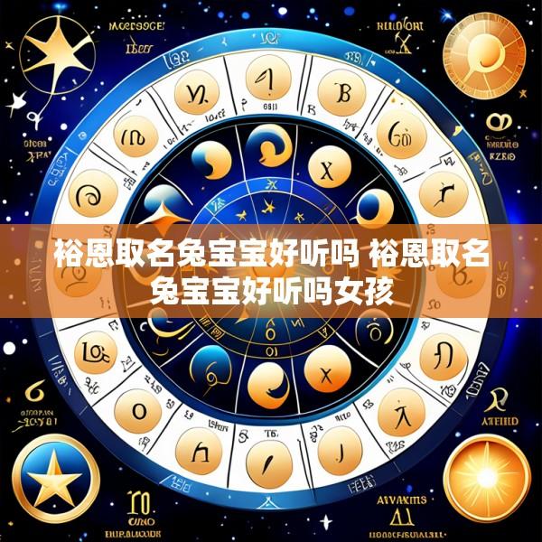 裕恩取名兔宝宝好听吗 裕恩取名兔宝宝好听吗女孩