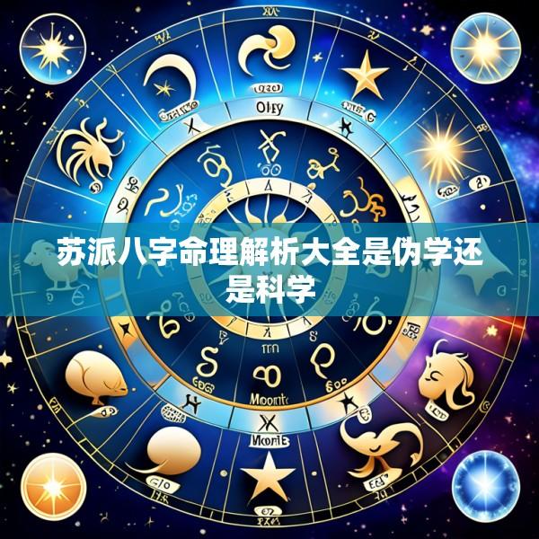 苏派八字命理解析大全是伪学还是科学