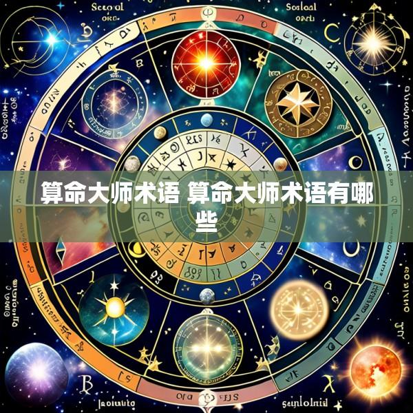 算命大师术语 算命大师术语有哪些