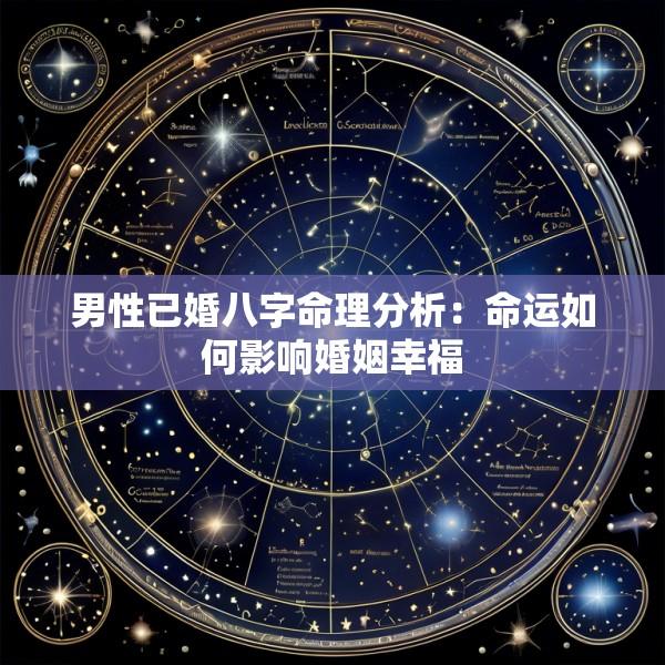 男性已婚八字命理分析：命运如何影响婚姻幸福