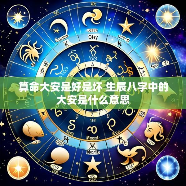 算命大安是好是坏 生辰八字中的大安是什么意思