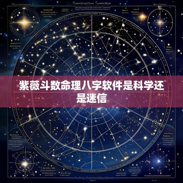 紫薇斗数命理八字软件是科学还是迷信