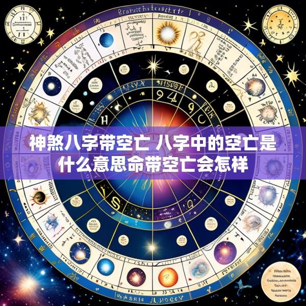 神煞八字带空亡 八字中的空亡是什么意思命带空亡会怎样