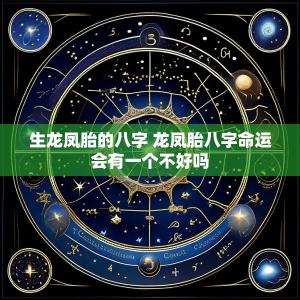 生龙凤胎的八字 龙凤胎八字命运会有一个不好吗