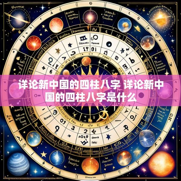 详论新中国的四柱八字 详论新中国的四柱八字是什么