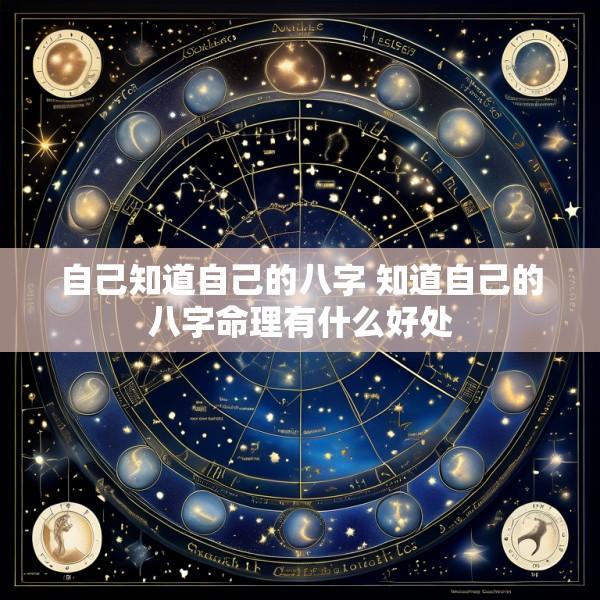 自己知道自己的八字 知道自己的八字命理有什么好处